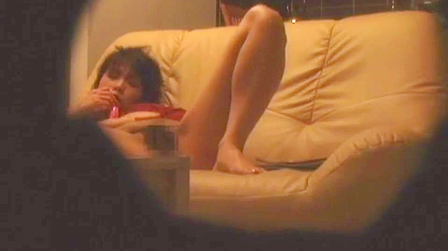 Intrusive Peeping Tom Uncovers Japanese Mom's Slutty Self-Pleasure