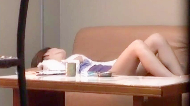 Voyeurs Catch Sweet Japanese Girl Masturbating on Hidden Camera