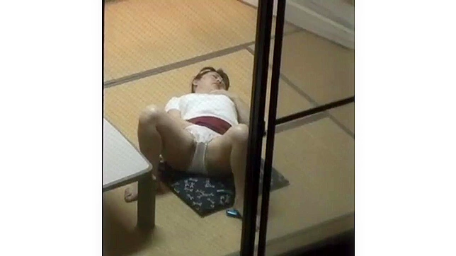 Caught in the Act - Japanese Mom Pleasuring Herself on Hidden Camera