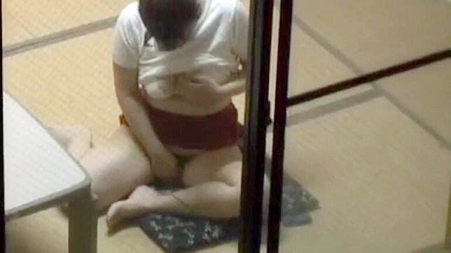 Caught in the Act - Japanese Mom Pleasuring Herself on Hidden Camera