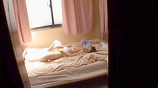 Caught on Spy Camera!  Japanese Mom's Slutty Self-Gratification Sessions