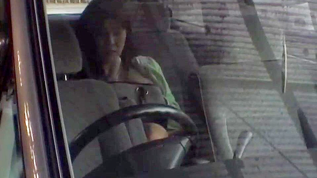 Sweet Japanese Girl Discovered Masturbating in the Car on Hidden Spy Cam
