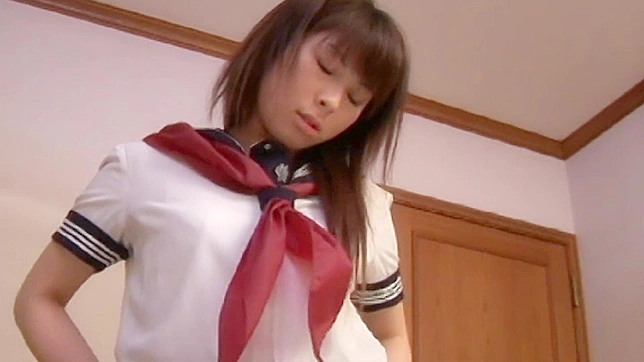 Japanese Schoolgirl Megumi's Hairy Cunt Eating - Nippon XXX Porn Video!