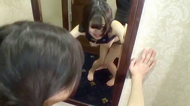 Torn undies tease, relentless fucking with adorable Japanese teen