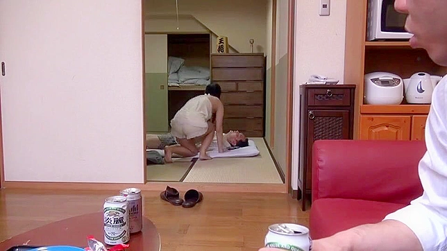 Sexy Nippon Wife Drunken Hubby co-worker gets lucky!