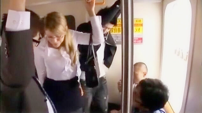 Naughty Journey - MILF Groped by JAV Passengers in Train