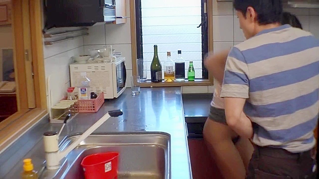 Stepmom Secret Desires in the Kitchen with Dad Out of Sight