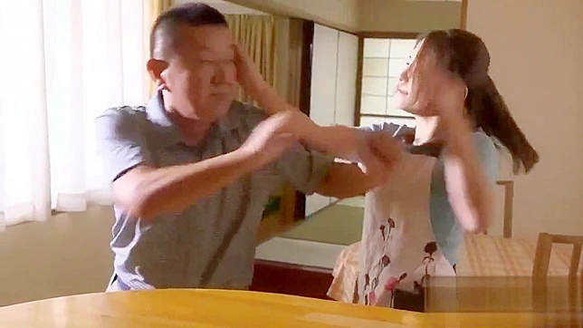 JAV Porn Video Features Violent Father in law attacking his poor daughter in law