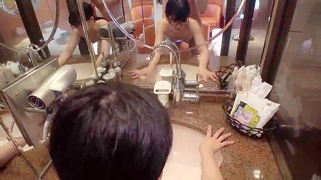 Sexy Asians Teen Gets Banged in Public bathroom