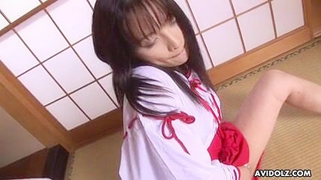 Hairy teen Kimisima masturbation session in Japan