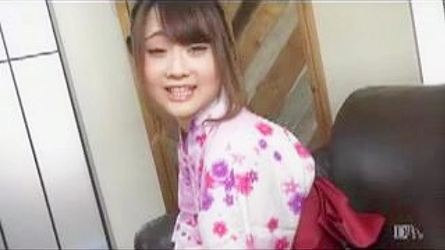 Sexy JAV Teen in Kimono Gets Fingered & Fucked