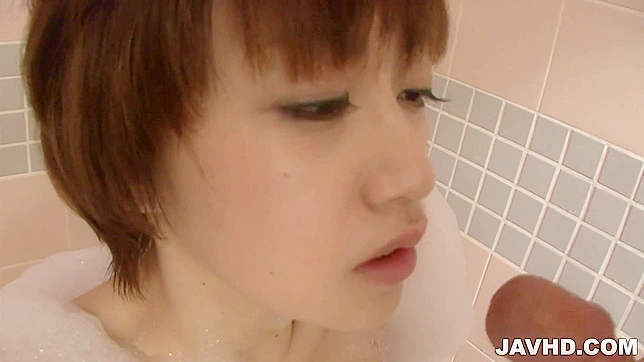 Japanese Blowjob in a Warm Bath with Akina Hara