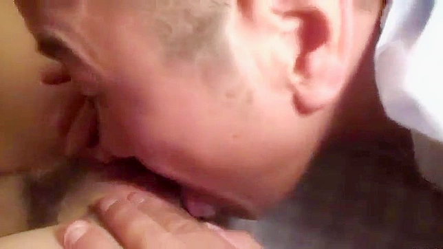 Stone-Faced Asians Old Man Gets Naughty with Young girls' Cheeks and Pussies