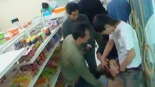 Grope at the grocery store? Shocking moment in Japan caught on camera!