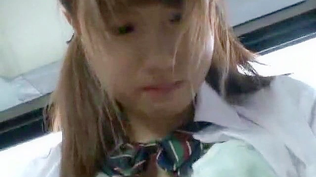 Maid Uniform Mishap Leads to Wild Groping Session with Asians Schoolgirl