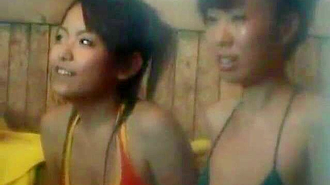 Sexy JAV Babe Gets Stalked by Molesters at the Pool and arcade