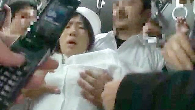 Naughty Nurse Training in Japan Public Transit