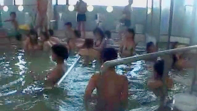 Girl Secret Encounter - Public Pool Pleasure in Japan