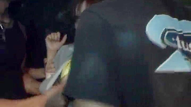 Rough Sex in Crowded Club with Drunk Guys and Poor girl