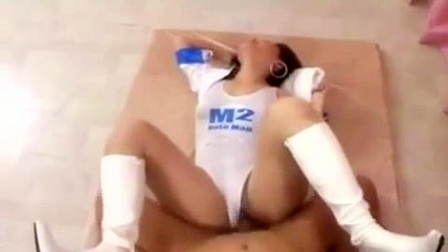 Nippon Cutie Gets Banged Hard with Ripped Panties and Cumshot