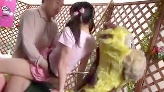Sexy Stepdad Naughty Act with Young Stepdaughter in Thrilling Amusement Park