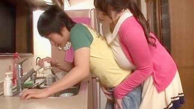 Sexy Stepsister Secret Seduction in the Kitchen