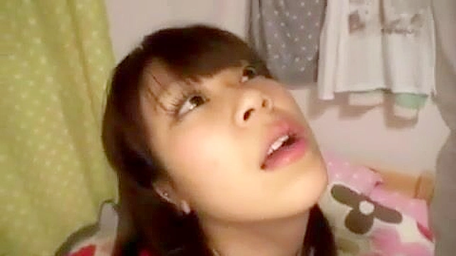 Japanese Stepdad Obsession with Stepdaughter Gigantic Boobs in Secret Bedroom Encounter