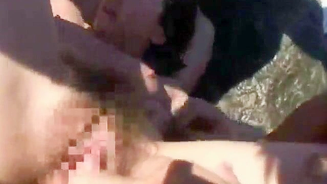 Creepy guys attack innocent JAV girl in hot spring