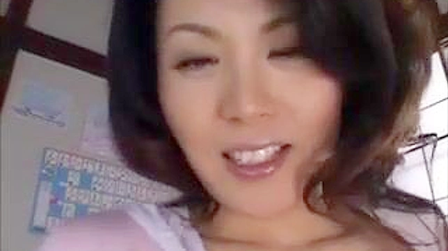 Oriental Busty Aunt Sensual Titjob and Creamy Cumshot on her Perky Boobs