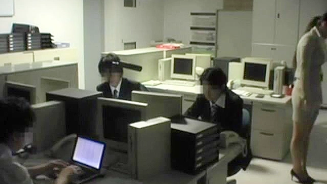 Molested by colleagues after long day at work, Japan office lady desires awakened