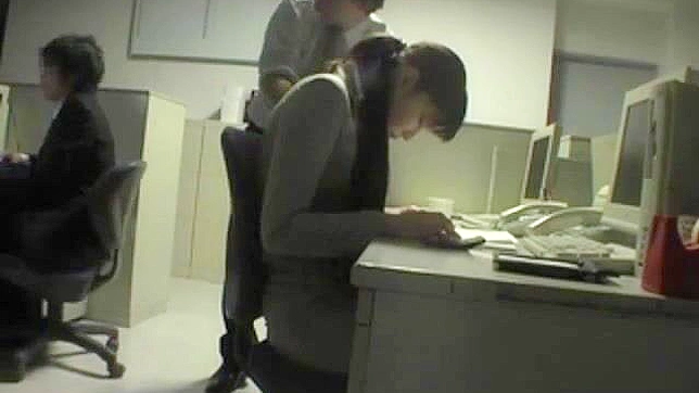 Molested by colleagues after long day at work, Japan office lady desires awakened