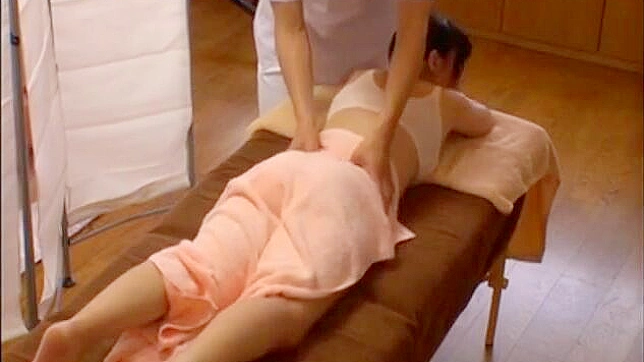 Busty Housewife Gets Fucked by Masseur while Husband watches and jerks off