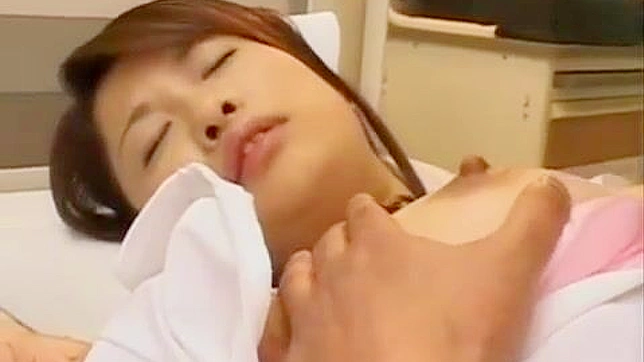 Nippon Nurse Secret Sexual Desires Explode in Patient Bed!