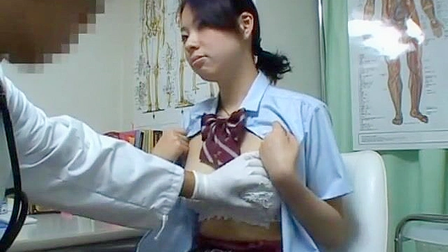 Humiliated by Creepy Doctor Annual Exam, Cute Student girl gets Revenge in Asians Porn Video