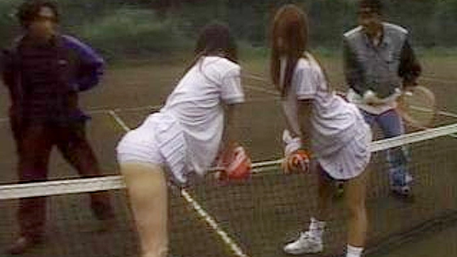 Tennis Court Temptation - Two JAV Beauties Seduced by Local Punks