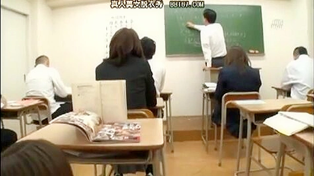 Oriental Schoolgirls' Wild Sex Romp in Classroom