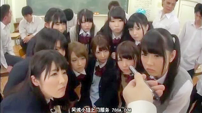 Hypnotic Seduction - A Group of Boys in Japan Coaxes Female classmates into Performing Oral sex on their Friends