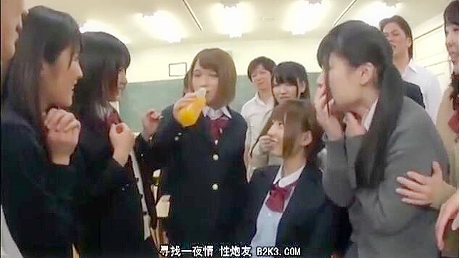 Hypnotic Seduction - A Group of Boys in Japan Coaxes Female classmates into Performing Oral sex on their Friends