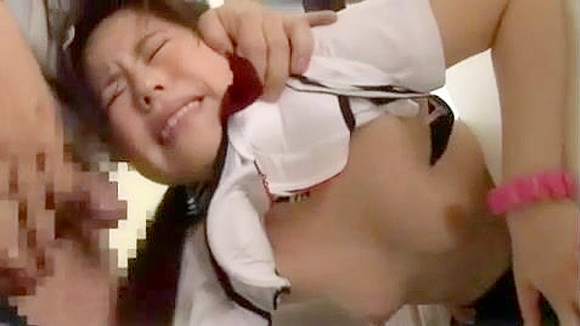 Oriental Porn Video - Poor Stuck girl used in elevator
