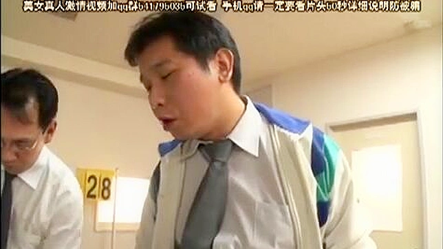 Embarrassed Teen and School Doctor Caught in Compromising Position by Principal and professor