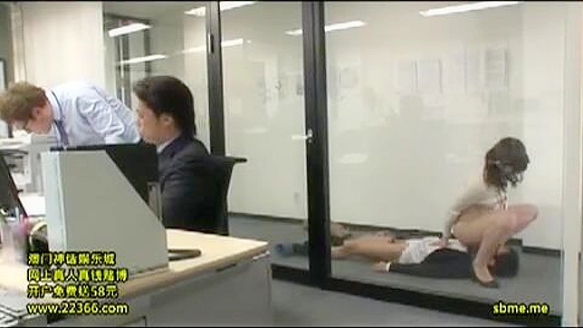 Asian Milf Pussy Prepared with Viagra and Hot Office Coffee for Wild Sex with Coworkers
