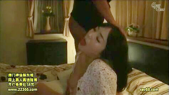 Asians Couple Wild Sex with Guest in their bedroom
