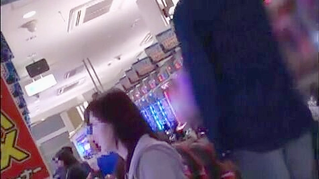 Sexy hostess takes advantage in casino with dirty gambler