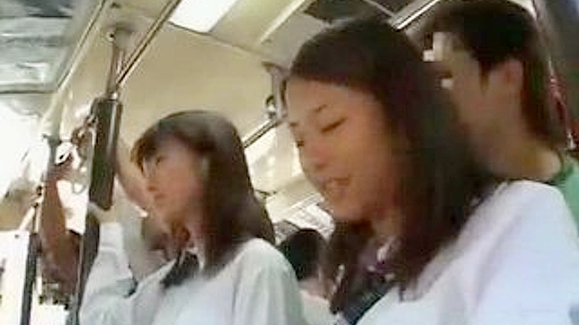 Naughty Passengers Explore Virgin Schoolgirl on Bus Ride