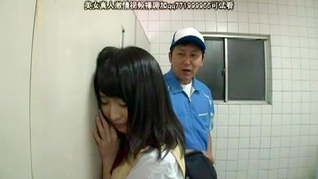 Blackmailed Teen Gets Revenge by Fucking Toilet Cleaner in Japan Porn Video