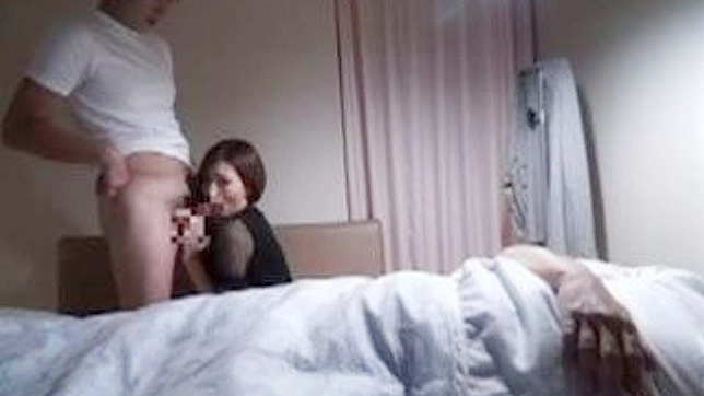 Nippon Cuckoldry - Ruthless Wife Public Fuck with another guy in front of sick husband
