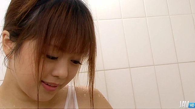 Busty Japanese Cutie Noriko Kago Indulges in Steamy Bathroom Fondling
