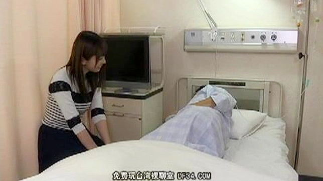 Intimate Encounter in the Hospital Room - Wife Secret Affair with Husband roommate