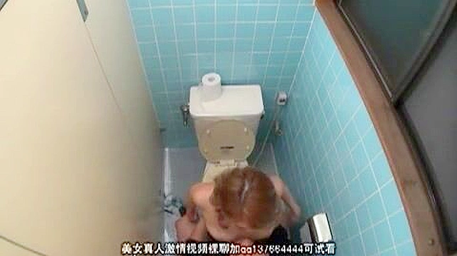 Public Toilet Fuck Fest with Horny and Drunk Couple