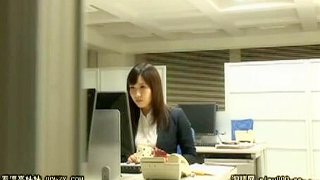 Oriental Rookie Secretary First Day at work ends with Hot Office Sex in the Toilet